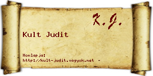 Kult Judit névjegykártya